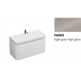 Тумба под раковину, Burg, b:me, шгв 1200*550*680, раковина-в комплекте, цвет-Light grey high gloss