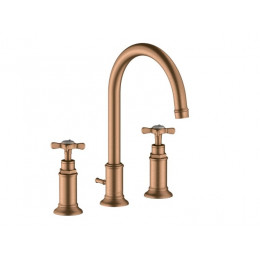Смеситель для раковины, Hansgrohe, Axor Montreux, цвет-шлифованная бронза