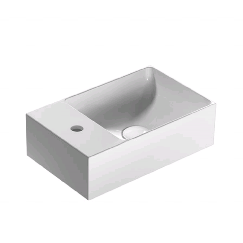 Раковина, Globo, Le Lastre, шгв 400*250*120, отверстия для смесителя-1, цвет-белый