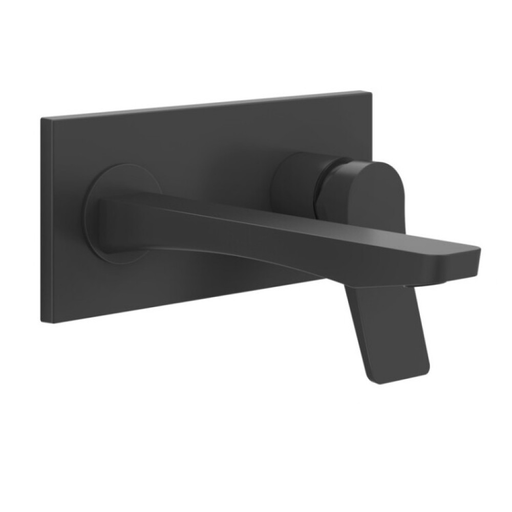 Смеситель для раковины, Gessi, Rilievo, цвет-черный матовый