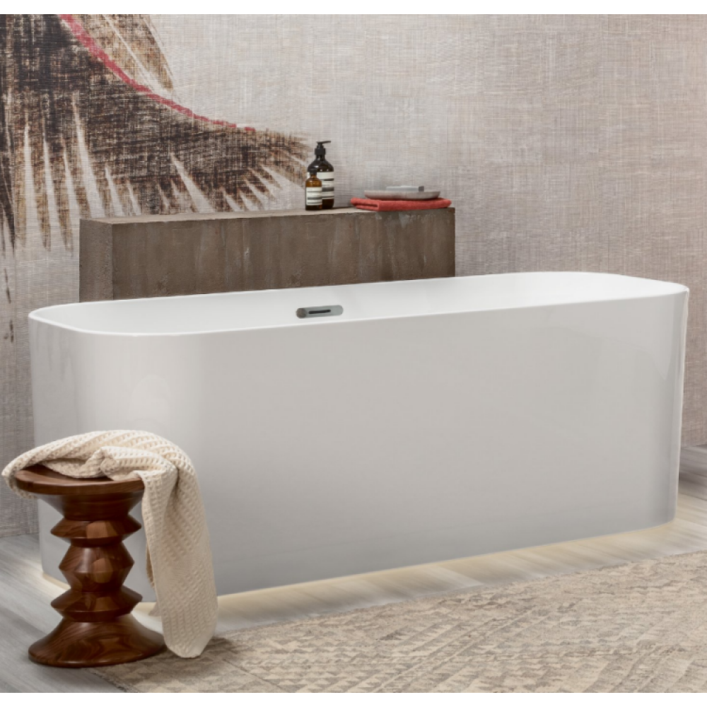 Ванна, Villeroy&Boch, Finion, шгв 1700*700*480, цвет-камень белый (Stone White)/хром