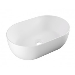 Раковина, Alice, Unica, шгв 550*350*170, отверстия для смесителя-отсутствуют, Aliglaze+, цвет-белый матовый