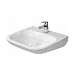 Раковина, Duravit, D-Code, шгв 600*555*155, отверстия для смесителя-1, цвет-белый