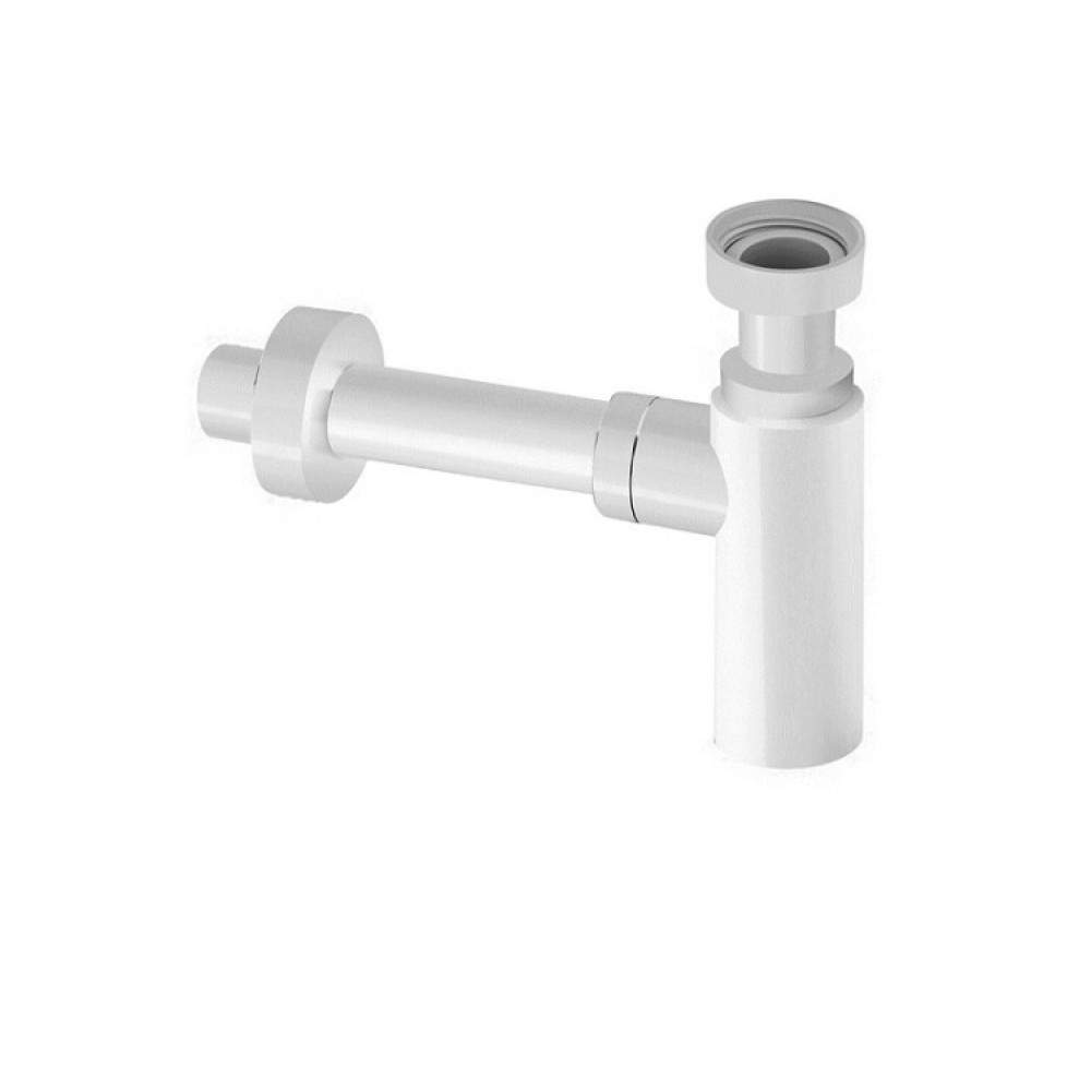 Сифон, Fantini, Nostromo, для раковины, бутылочный, 1 1/2", цвет-белый матовый