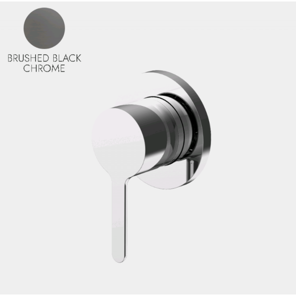 Смеситель для душа, Fima Carlo Frattini, Snap, цвет-хром черный брашированный