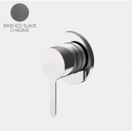 Смеситель для душа, Fima Carlo Frattini, Snap, цвет-хром черный брашированный