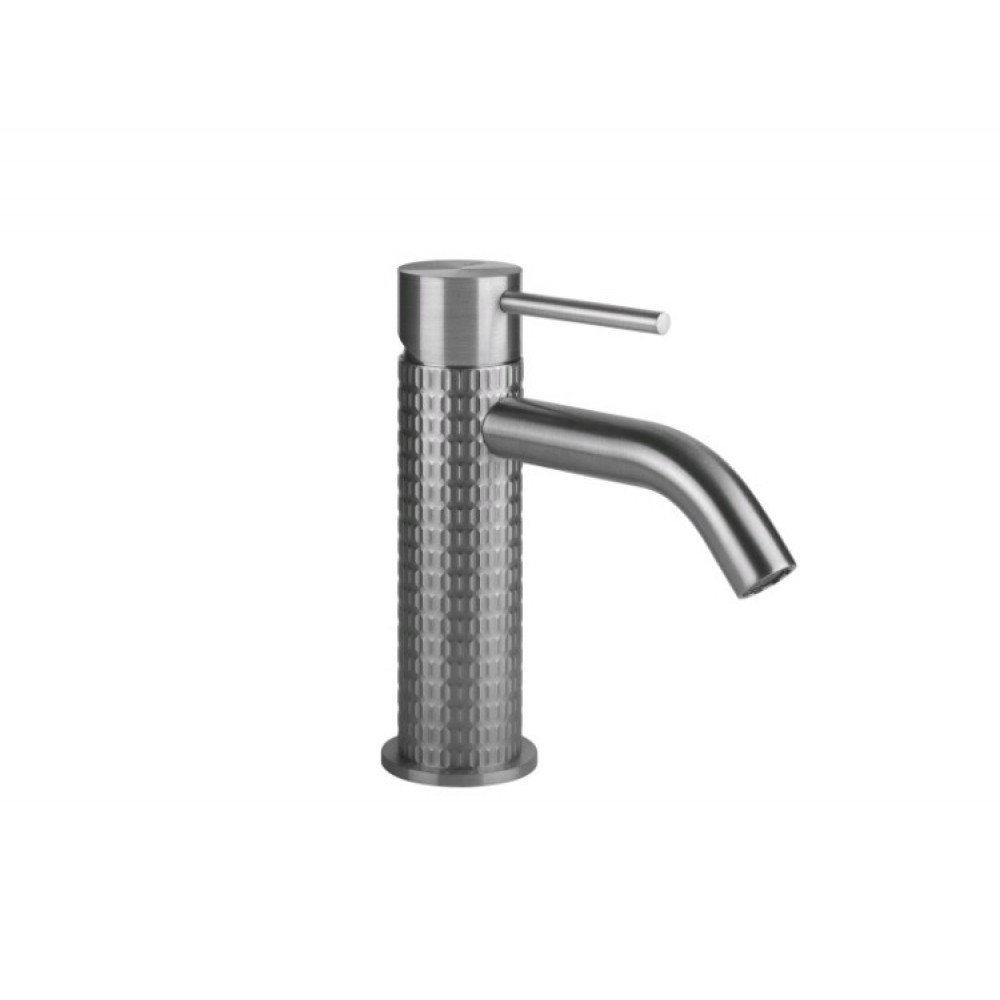Смеситель для раковины, Gessi, Meccanica, цвет-Steel Brushed