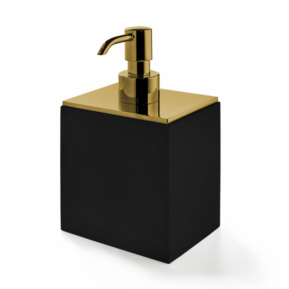 Дозатор для жидкого мыла, 3SC, BeMood Black, шгв 100*80*165, цвет дозатора-золото матовое (Gold Matt)