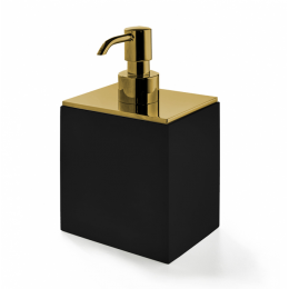 Дозатор для жидкого мыла, 3SC, BeMood Black, шгв 100*80*165, цвет дозатора-золото матовое (Gold Matt)