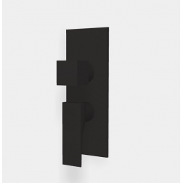 Смеситель для душа, Fima Carlo Frattini, Zeta, на 2/3 потребителя, цвет-черный матовый