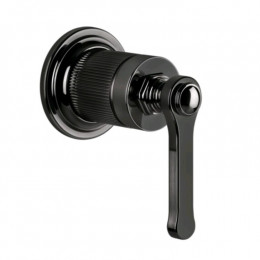 Смеситель для душа, Gessi, VENTI20, на 1 потребитель, цвет-Black Metal PVD