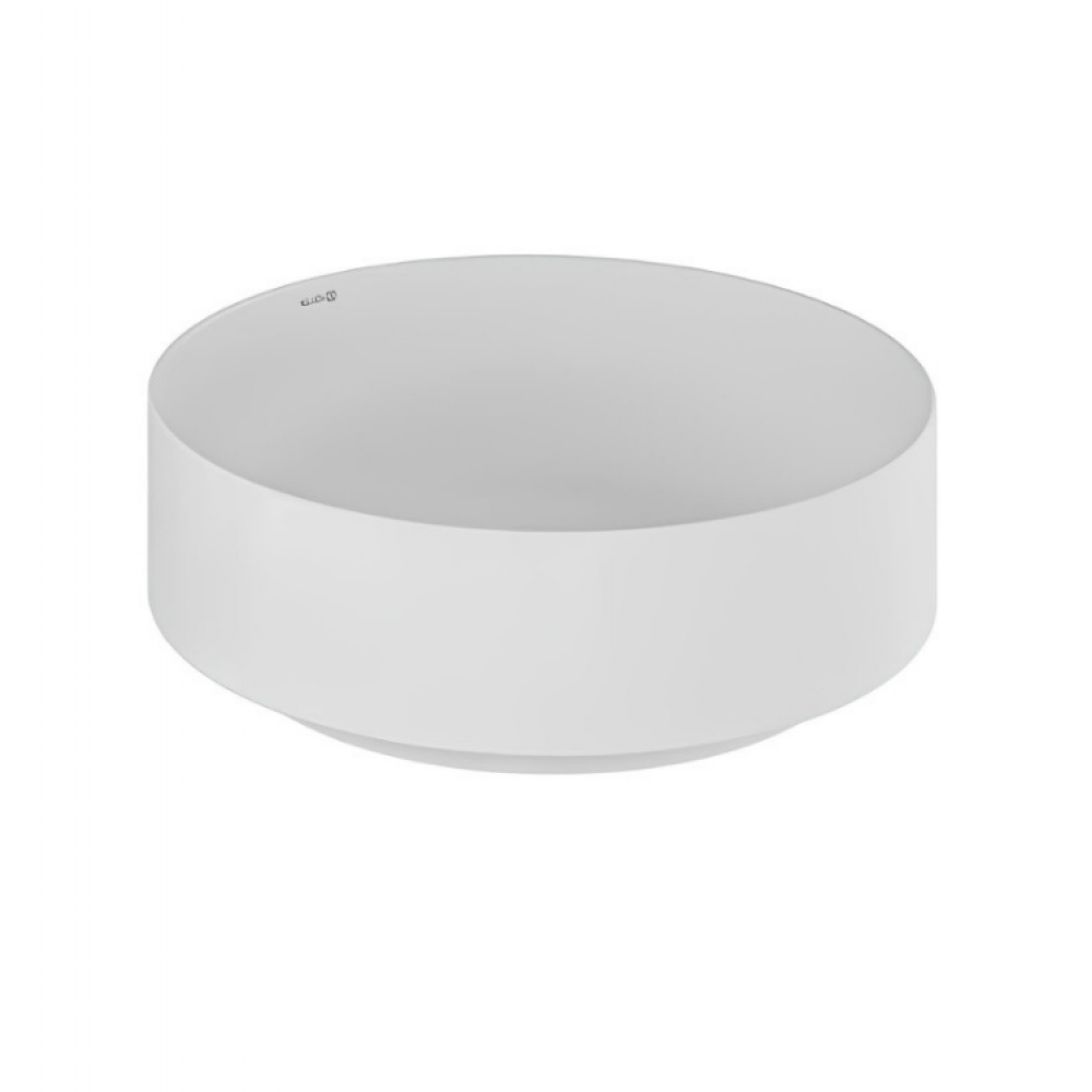 Раковина, Kludi, RESA R, шгв 400*400*140, отверстия для смесителя-отсутствуют, цвет-белый матовый