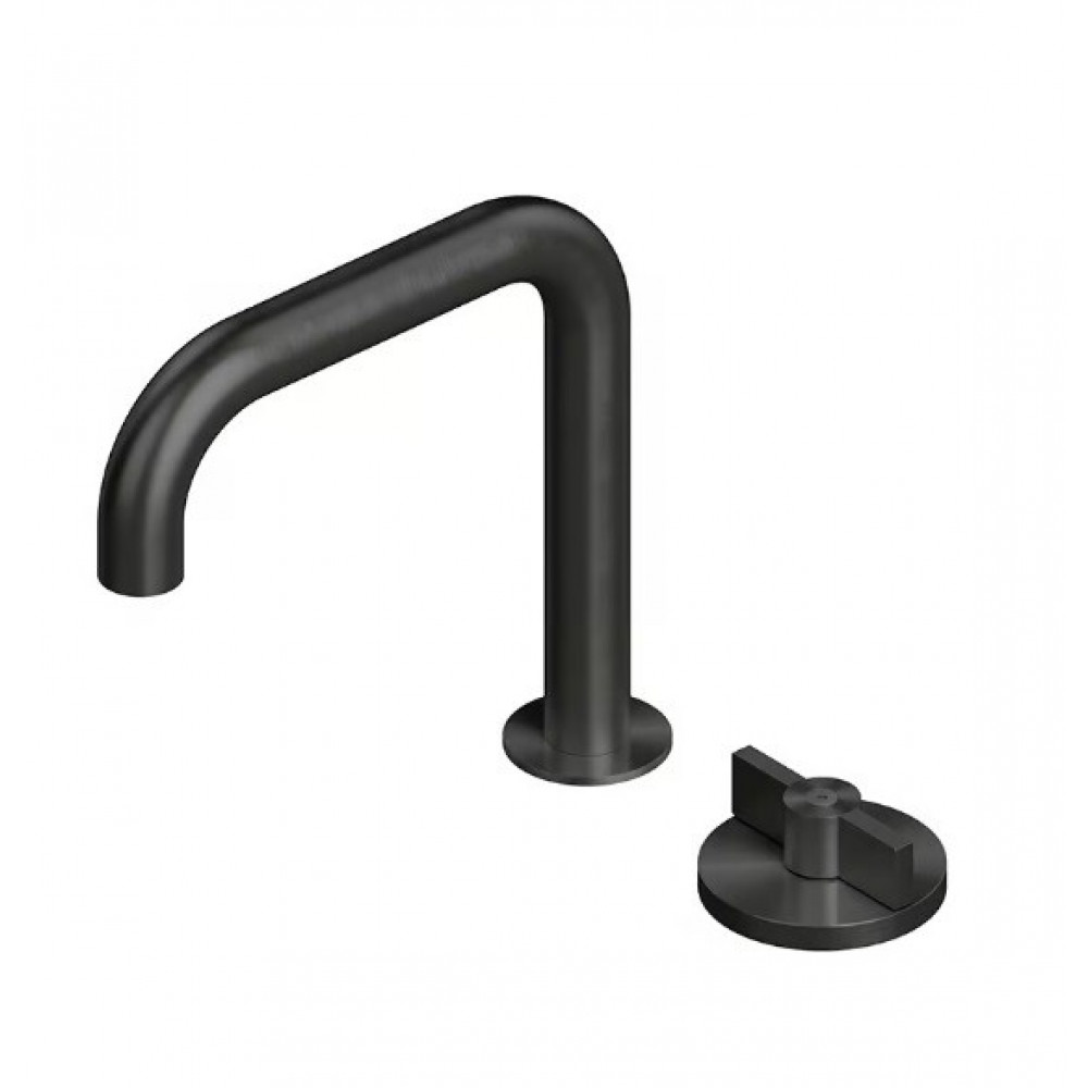 Смеситель для раковины, Quadro design, Valvola01, цвет-золото черное