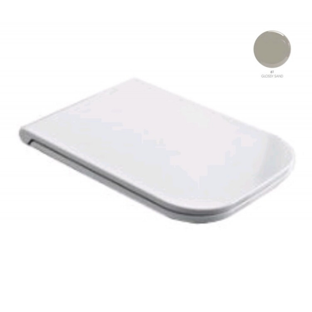 Сиденье для унитаза, Scarabeo, Teorema 2.0, шг 360*520, цвет-песочный (Sand)