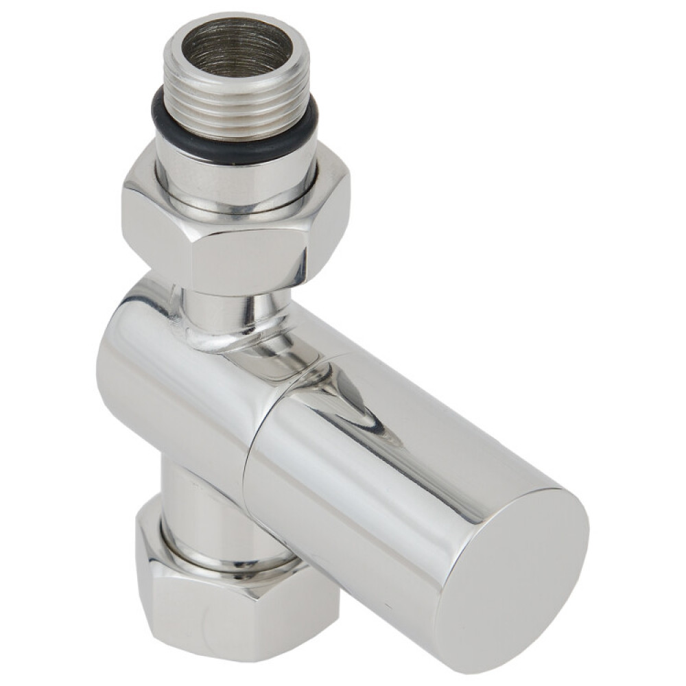 Вентиль, Сунержа, G 1/2" НР х G 3/4" НГ, прямой, цилиндр, цвет-RAL 9016 Транспортный белый