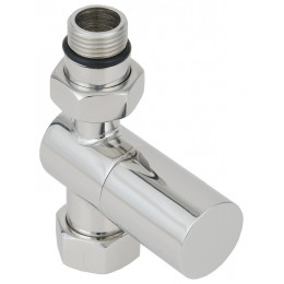 Вентиль, Сунержа, G 1/2" НР х G 3/4" НГ, прямой, цилиндр, цвет-RAL 9016 Транспортный белый