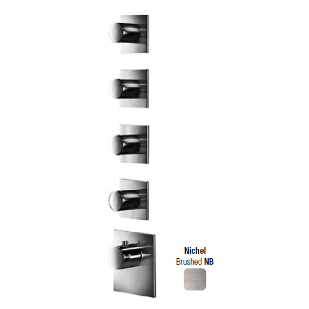 Смеситель для душа, Almar, Water Control High Flow, на 4 потребителя, цвет-Nichel Brushed (Товар заказной, возврату не подлежит)