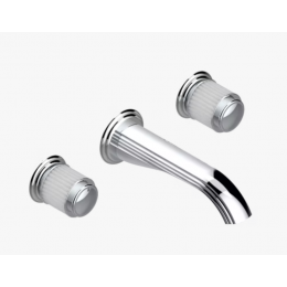 Смеситель для раковины, THG, Jaipur Satin crystal, цвет-хром