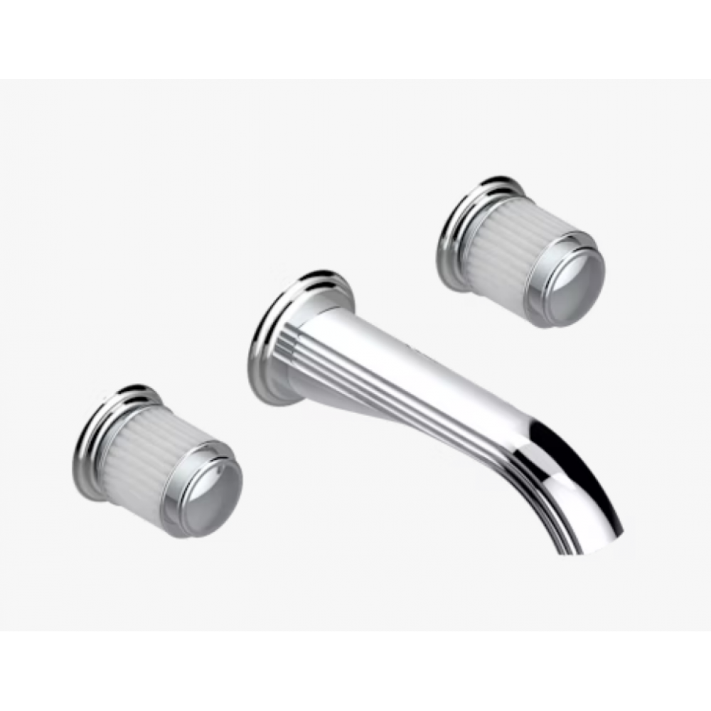 Смеситель для раковины, THG, Jaipur Satin crystal, цвет-хром