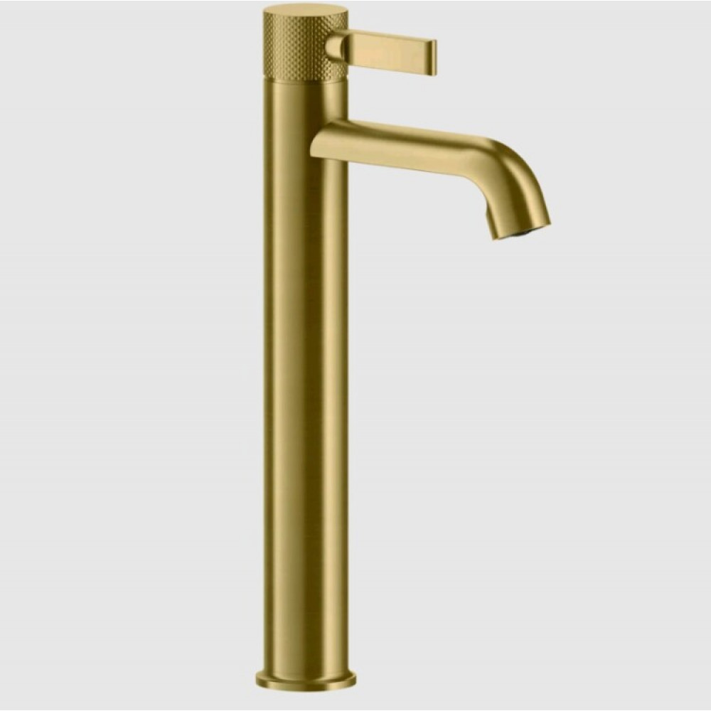 Смеситель для раковины, Gessi, Inciso, цвет-Brushed Gold PVD