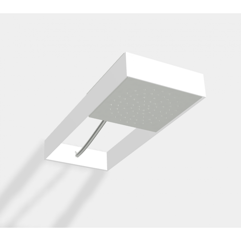 Верхний душ, Fima Carlo Frattini, Showerhead, цвет-белый матовый/хром