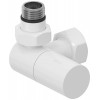 Вентиль, Сунержа, 3D, G 1/2" НР х G 3/4" НГ, левый, цилиндр, цвет-белый