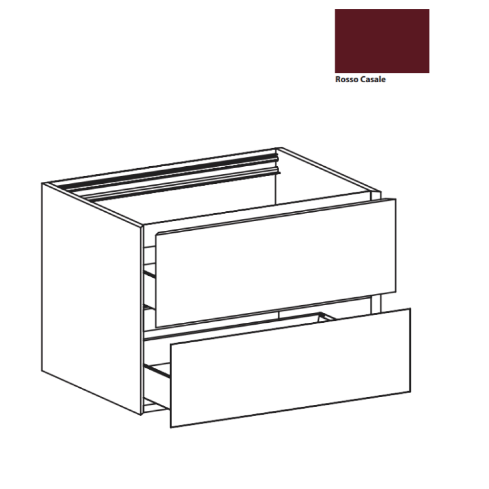 Тумба под раковину, ARBI, Code, правая, шгв 700*500*490, раковина-необходимо заказать, цвет-Rosso Casale velvet