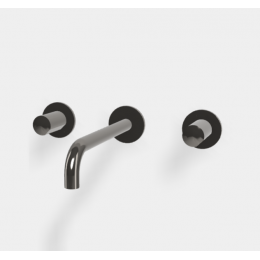 Смеситель для раковины, Fima Carlo Frattini, So, цвет-чёрный хром