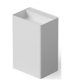 Раковина, DEA Design, Pedestal Basin, шгв 600*420*900, отверстия для смесителя-отсутствуют, цвет-белый матовый