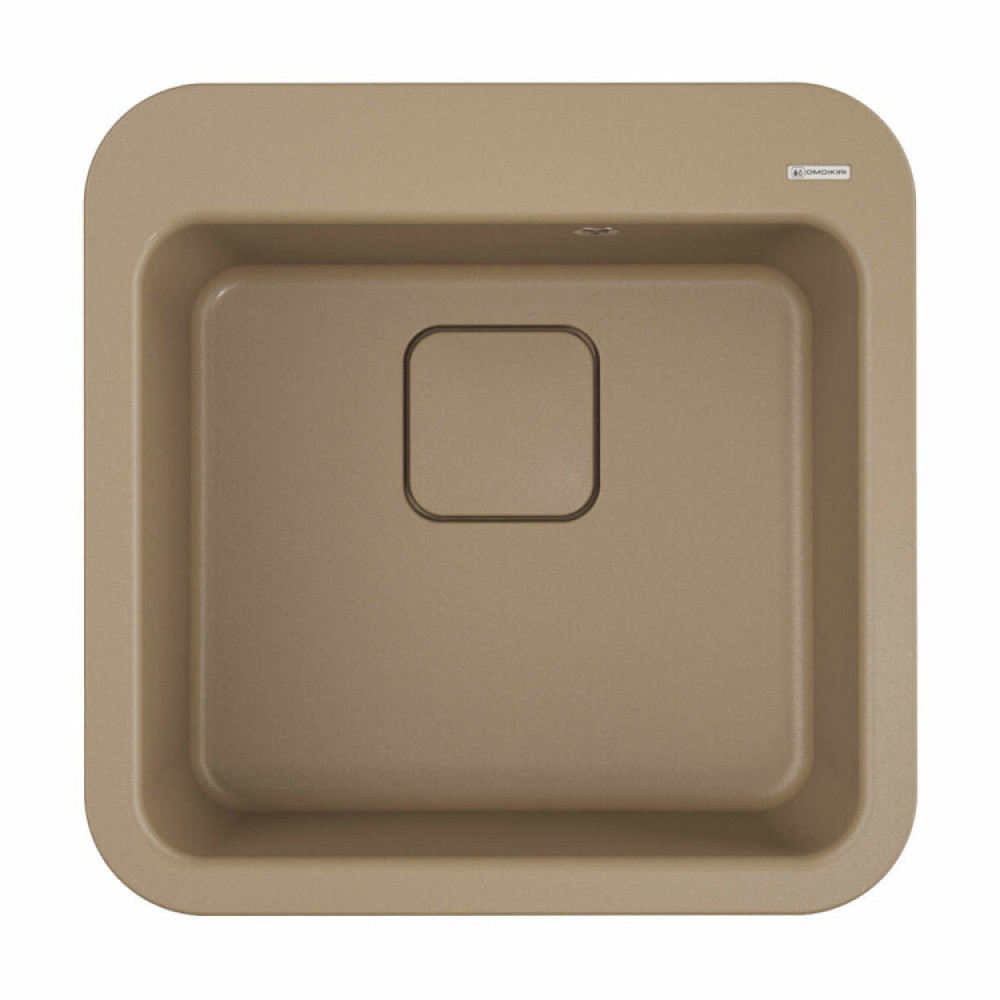 Мойка, OMOIKIRI, Tasogare, шгв 510*510*210, отверстия для смесителя-3 промаркированных, цвет-карамель