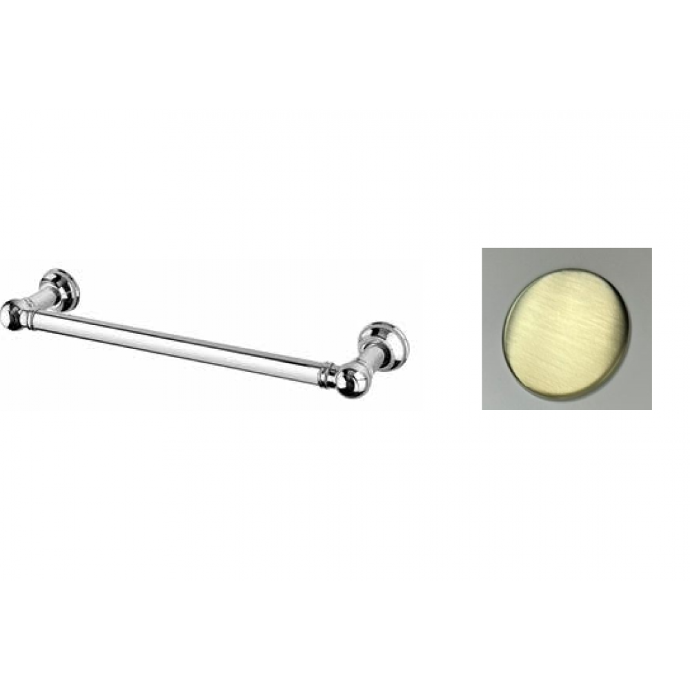 Полотенцесушитель, Margaroli, Armonia, шгв 540*135*75, с выключателем, цвет-Brushed Brass PVD