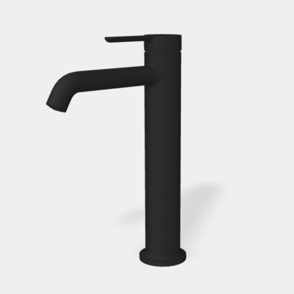 Смеситель для раковины, Fima Carlo Frattini, Snap, цвет-чёрный матовый