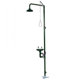 Аварийный душ с раковиной для промывки глаз, Nofer, цвет-зелёный