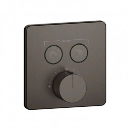 Смеситель для душа, Gessi, HI-FI Comfort, на 2 потребителя, цвет-Black Metal Brushed PVD