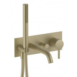 Смеситель для ванны и душа, Fantini, Nostromo, цвет-Matt British Gold PVD