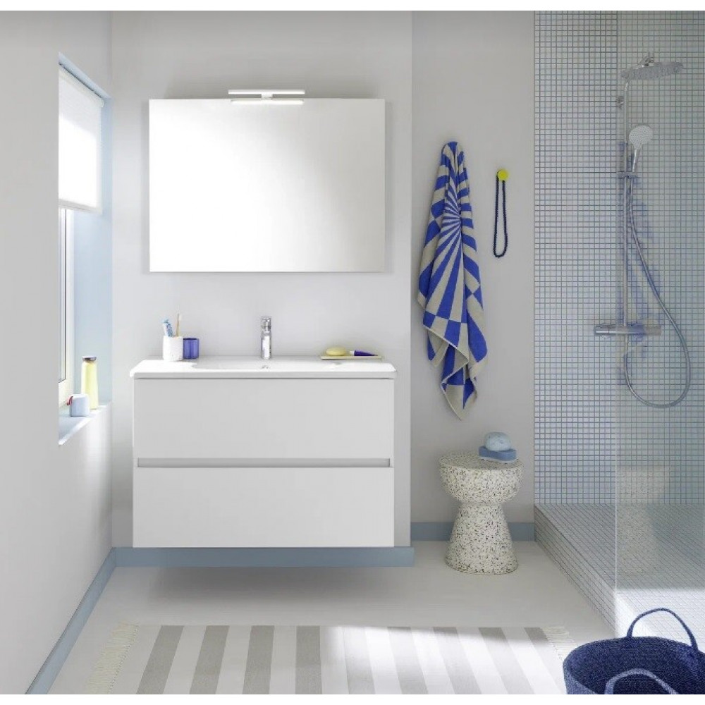 Тумба под раковину, Burg, Rocio, шгв 970*440*640, раковина-необходимо заказать, цвет-белый матовый