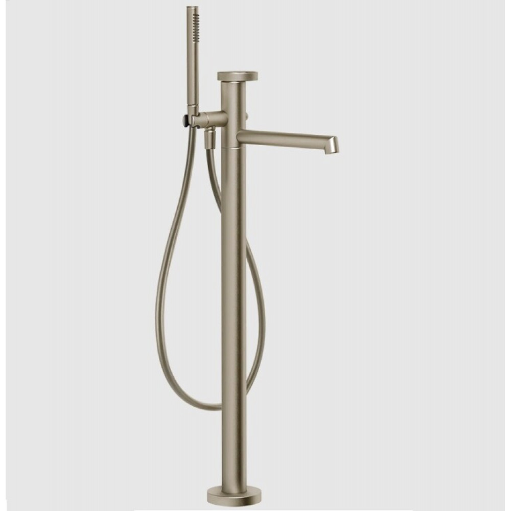 Смеситель для ванны и душа, Gessi, Anello, цвет-Finox Brushed Nickel