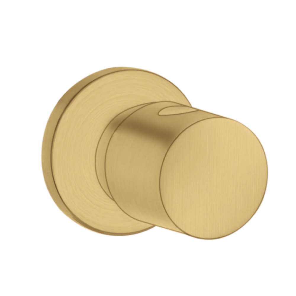 Вентиль, Axor, Axor Uno, запорный, 1/2" x 3/4", цвет-шлифованное золото