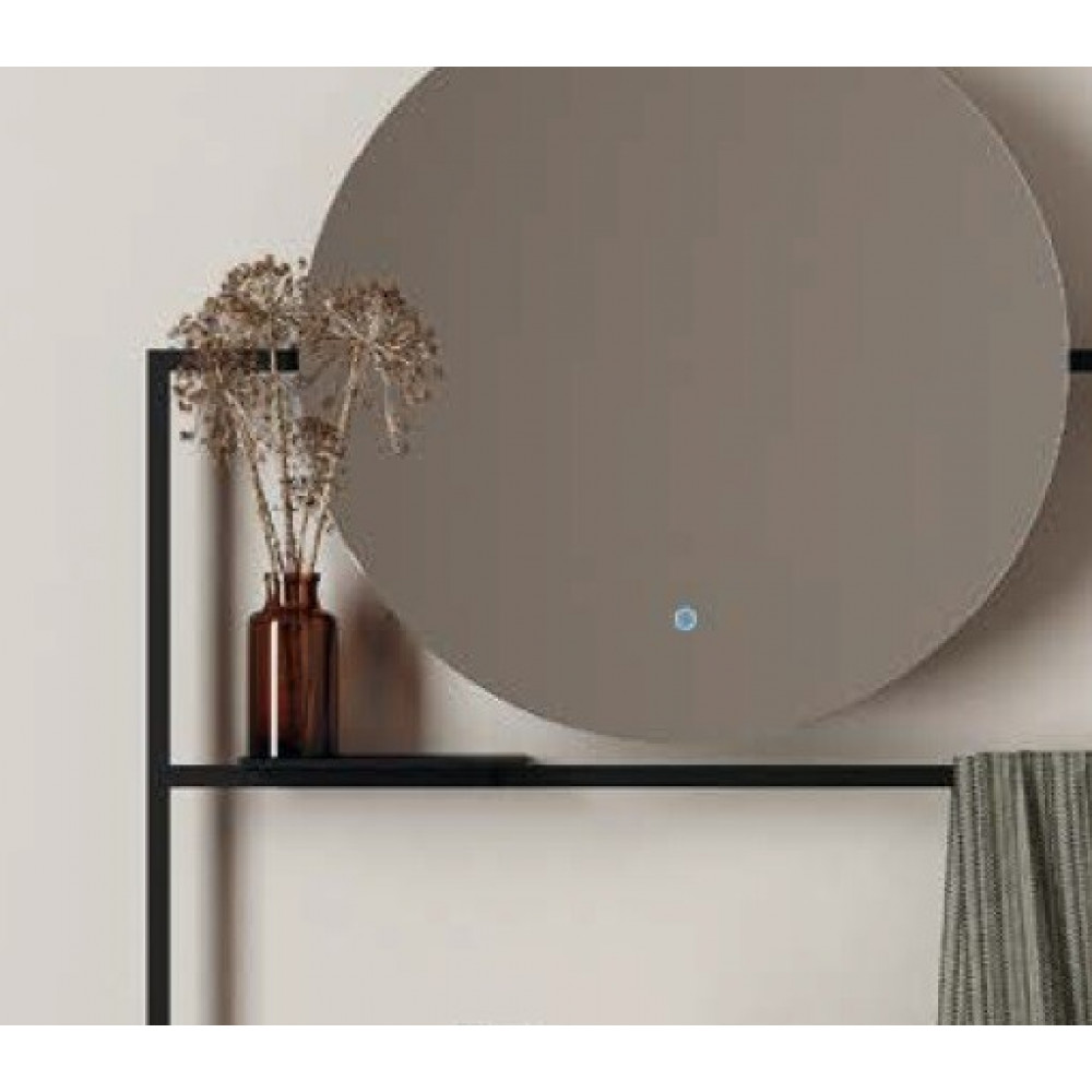 Полка, Scarabeo, Picture, шгв 240*120*5, цвет-черный матовый