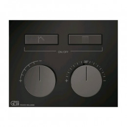 Смеситель для душа, Gessi, HI-FI, на 2 потребителя, цвет-Black Metal PVD