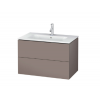 Тумба под раковину, Duravit, L-Cube, шгв 820*481*550, раковина-необходимо заказать, цвет-базальт матовый
