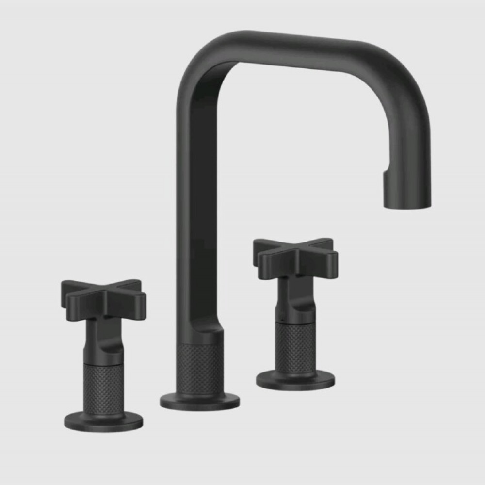 Смеситель для раковины, Gessi, Inciso, цвет-черный матовый