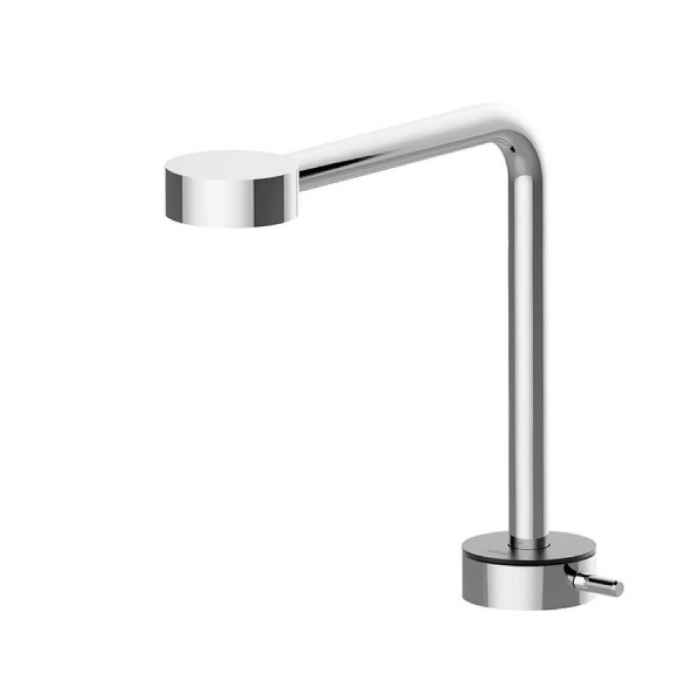 Смеситель для раковины, Cisal, Slim, цвет-Polished Nickel/Night Black