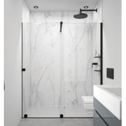 Дверь, Huppe, Xtensa, шв 1340*2000, правосторонняя, серебристый глянцевый, цвет стекла-прозрачный, Anti-Plaque