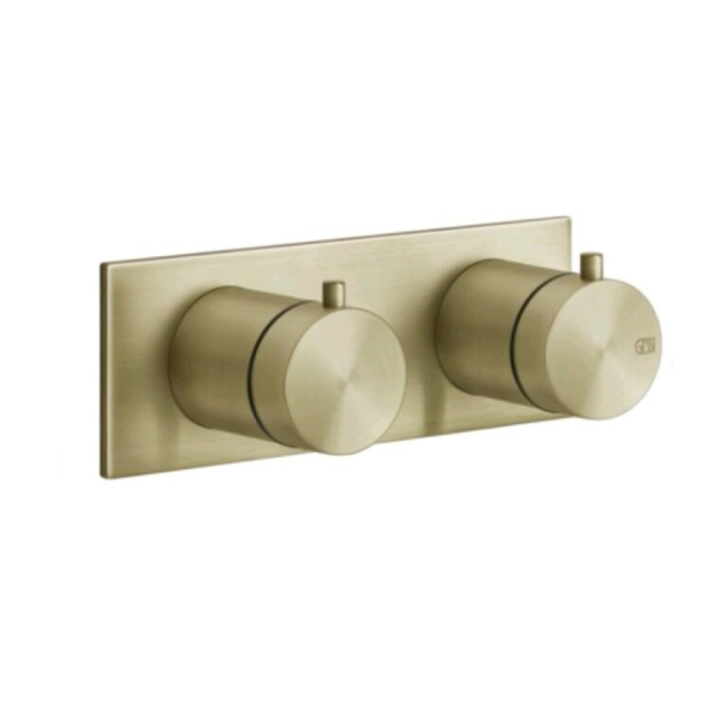 Смеситель для душа, Gessi, 316 Bath-Shower, на 3 потребителя, цвет-Brushed Brass PVD