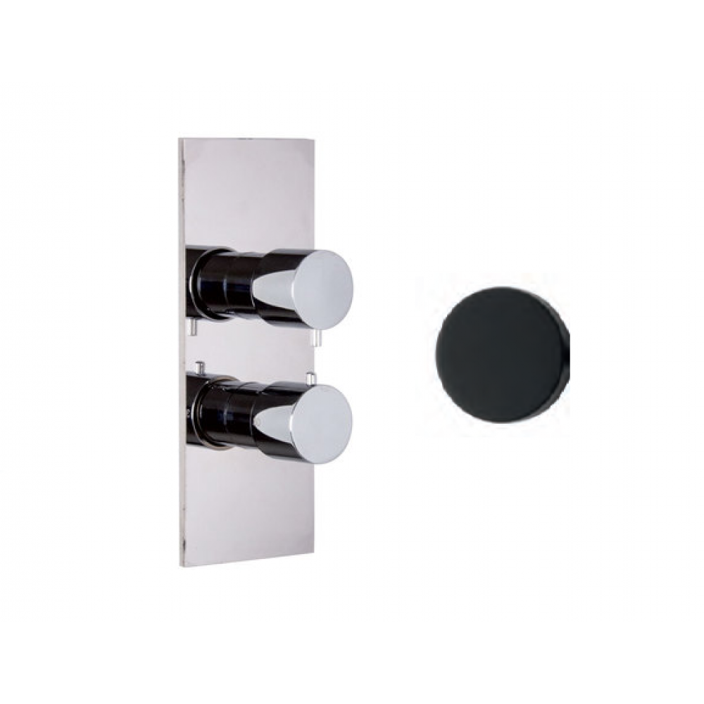 Смеситель для душа, Fima Carlo Frattini, Fimatherm, на 2/3 потребителя, цвет-черный матовый