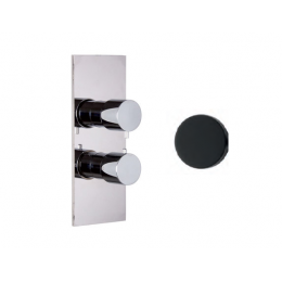 Смеситель для душа, Fima Carlo Frattini, Fimatherm, на 2/3 потребителя, цвет-черный матовый