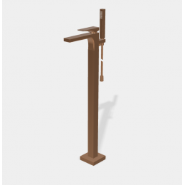 Смеситель для ванны и душа, Fima Carlo Frattini, Zeta, цвет-бронза брашированная янтарная