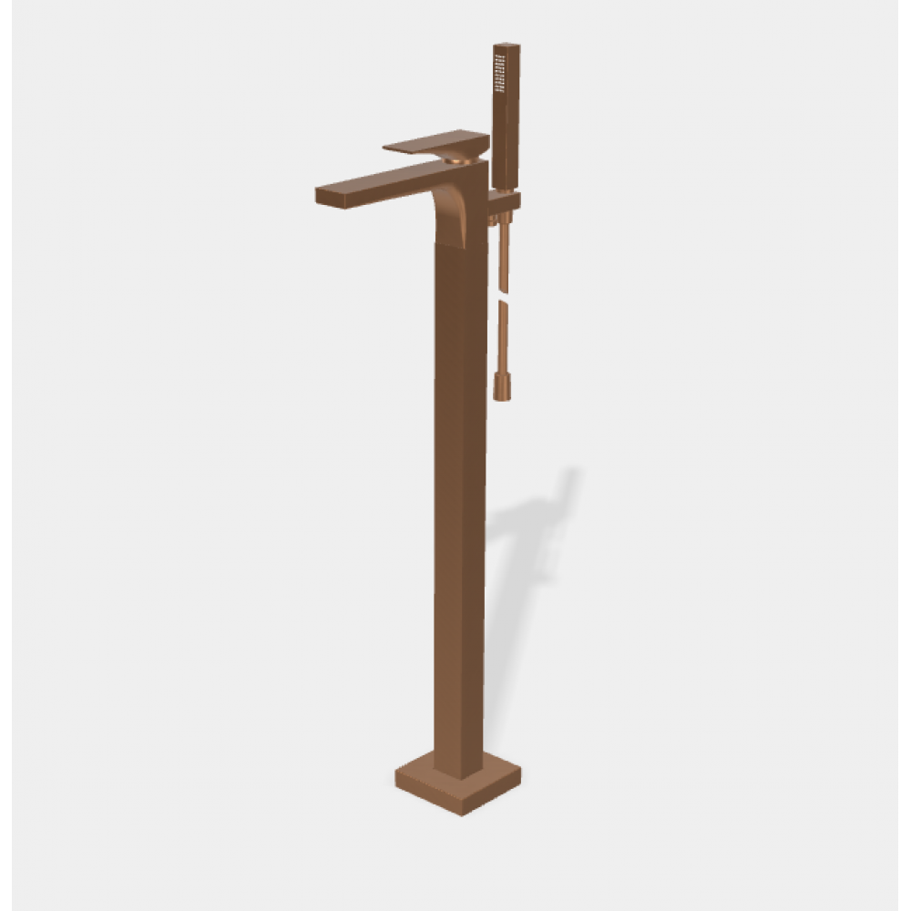 Смеситель для ванны и душа, Fima Carlo Frattini, Zeta, цвет-бронза брашированная янтарная