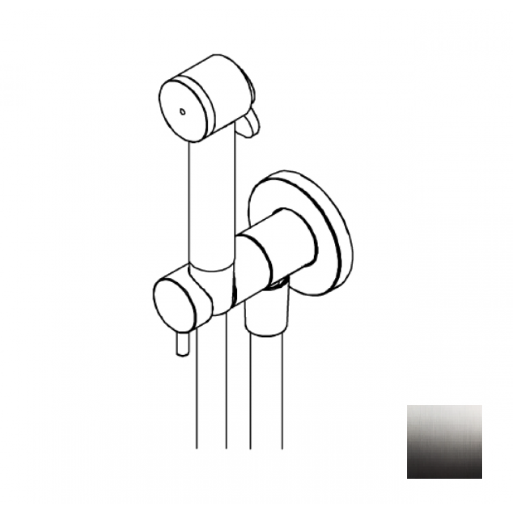 Гигиенический душ, Ritmonio, Brass, цвет-Brushed Chrome